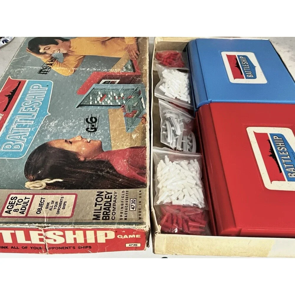 1971 Battleship Game by Milton Bradley Complete in Good Condition